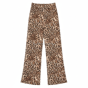Pantalon Palazzo Femme Ample Taille Mi-Haute Cordon de Serrage Séchage Rapide Respirant Personnalisé OEM Vente en Gros - Product Image 3