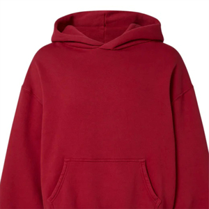 Sudadera con Capucha Roja para Hombre, Personalizable, de Calidad Premium 2026, Cierre de Cremallera, Corte Regular, Informal, de Forro Polar, Color Sólido, para Otoño - Product Image 3