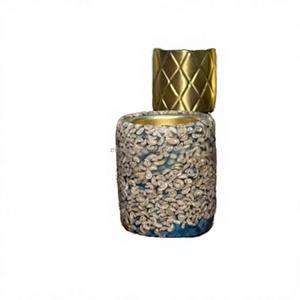 Elegant Luxury Arabic Mabkhara Resin Epoxy and Natural Wood Bakhoor Burner for Oud Aroma and Artistic <b>Home</b> Decoration - Product Image 1