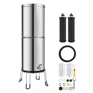 Sistema de Filtro de Agua para Encimera de Acero Inoxidable 304 con Alimentación por Gravedad, Modelo D01007HEE8X 3.25G, Reduce el Plomo hasta en un 99% - Product Image 1