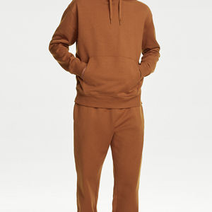 Sudadera con Capucha y Cremallera para Hombre, Manga Larga, Estilo Casual Urbano, Colección Año Nuevo 2025, Color Liso - Product Image 5