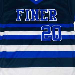 Camiseta Deportiva Casual de Manga Corta para Mujer, con Rayas Negras Finas, Azul y Blanco, Sublimada, de Poliéster, Corte Elegante - Product Image 3