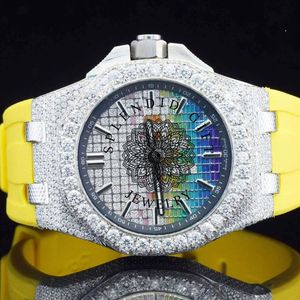 Splendide Montre de Luxe pour Homme avec Diamants, Mouvement Quartz ETA, Cadran en Verre Saphir, Bracelet 28mm – Prête pour un Mariage - Product Image 3