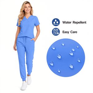 New Fashionable Breathable Worsted Unisex Nursing <b>Scrubs</b> <b>Uniforms</b> for Hospital Use Custom Logo & Design Accessories - Product Image 6