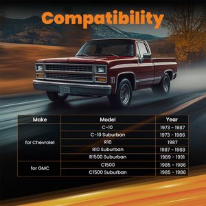 Sospensioni per Chevy C10 R10 GMC C1500 2WD 1973-1987, Kit di Abbassamento 3" con Rotore da 1,25" - Product Image 5