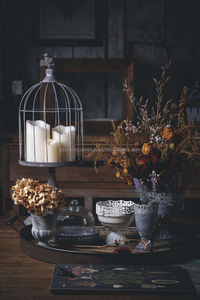 Decoración de boda, alambre de hierro gris, jaula de pájaros de Metal, portavelas para boda, decoración del hogar - Product Image 5