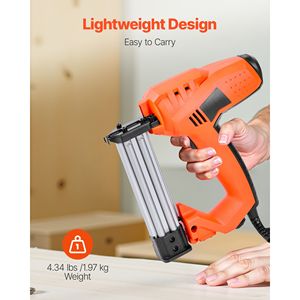 18 Gauge 1 1/4 Inch Electric Nail Gun 2 in 1 <b>Staple</b> & Brad Nailer 1000 Pcs <b>Staples</b> Nails Efficient Stapler for Home Improvement - Product Image 4