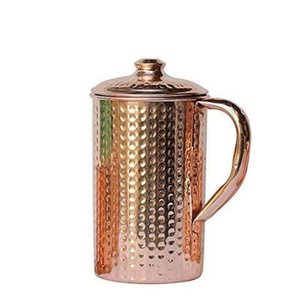 Ayurvedic Copper Pitcher for <b>Drinking</b> Water Storage Daily Use Pure Copper Hammered Water <b>Jug</b> from Indian Supplier - Product Image 6
