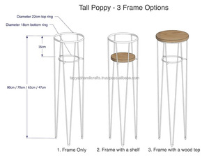 Maceta moderna para macetas, soporte para plantas, soporte de hierro para interiores y exteriores, decoración del hogar, soporte de flores de Metal - Product Image 4
