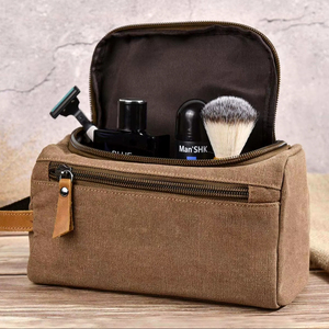 Juego de brochas de afeitar de cuero de alta calidad al por mayor a precio asequible con estilo natural personalizado, set de afeitado con cuero - Product Image 1