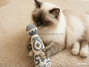 25 jouets durables pour chiens grinçants en forme d'animaux Humo en peluche velours côtelé à mâcher durable pour gros chiens Pet Squeak Play Feature Azull - Product Image 5