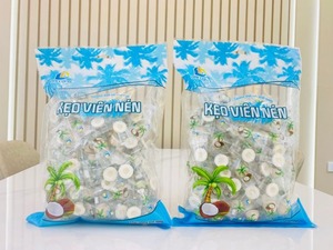 Dai Long Supplies High Quality Coconut Shell Tablet <b>Candy</b> White Inside Hard <b>Candy</b> With Fruity Flavor Box Packaging - Product Image 2