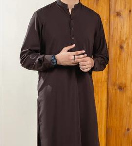 Shalwar Kameez Pathani traditionnel pour homme, tenue culturelle pakistanaise, tissu respirant et extensible, couleur et taille personnalisables - Product Image 2