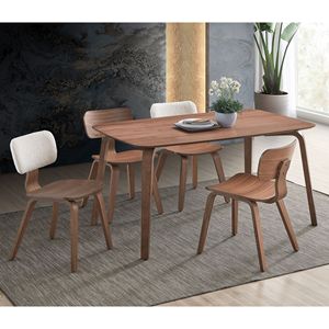 Set di 2 Eleganti Sedie da Pranzo con Gambe Affusolate in Noce - Product Image 6