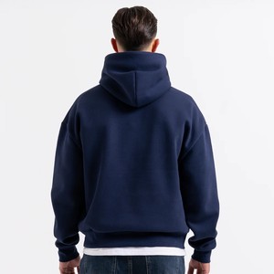 Sweat-shirts d'hiver personnalisés pour hommes, brodés, en coton respirant et coupe-vent, 200g, teint uni, à enfiler - Product Image 6