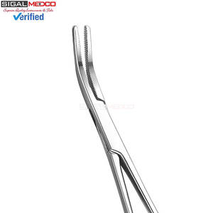 Pinces hémostatiques Kelly, outil chirurgical, 8 pouces, pinces à verrouillage manuel, mécanisme à cliquet, acier inoxydable, lot de 2, certifié CE - Product Image 2