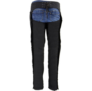 Samroz Sports Premium <b>Leather</b> Seamless Fusing Full Sleeve Front Logo Motorcycle Riding <b>Chaps</b> for Women Bikers All Seasons - Product Image 4