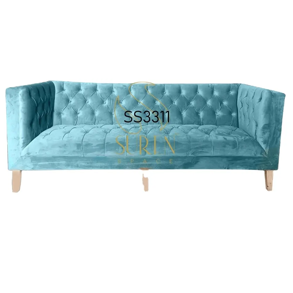 Hợp thời trang và phong cách 3 chỗ ngồi làm bằng tay Thiết kế da sofa cho nhà và công nghiệp sử dụng có sẵn cho số lượng lớn người mua