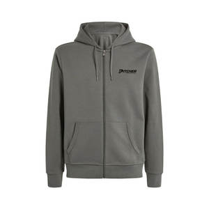 เสื้อฮู้ดซิปสำหรับผู้ชายใส่ได้ทุกวัน ทรงพอดีตัว ซิปยาว ปรับฮู้ดได้ ดีไซน์ลำลองสไตล์สตรีท - Product Image 1