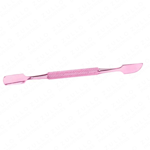 Pousse-cuticules et grattoir de précision en acier inoxydable rose pour manucure et pédicure professionnelles, outil de soin des ongles - Product Image 4