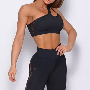 Conjunto de Yoga para Mujer de Alta Calidad, Secado Rápido y Transpirable, Diseño de Logotipo Personalizado, Patrón Sólido, Tallas Grandes, Nuevo Lanzamiento - Product Image 5