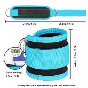 Banda de Ejercicio de Nailon Azul con Acolchado Grueso de 24 cm de Longitud, Cómoda para Entrenamiento - Product Image 1