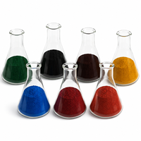 Pigment d'oxyde de fer synthétique inorganique de qualité construction, rouge, jaune, noir, bleu, vert, 1 kg, pour la coloration du béton, du ciment et du mortier