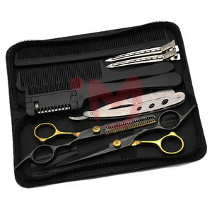 Ciseaux de coiffure professionnels en acier inoxydable et ciseaux à effiler avec lame de rasoir IMANS ENTERPRISES - Product Image 4