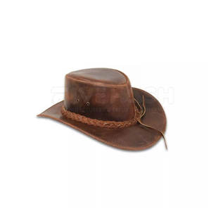 Sombrero de equitación de cuero con elegante acabado de cuero para montar a caballo 2026 - Product Image 3