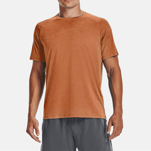 T-shirt de sport à manches courtes 100 % coton de haute qualité pour hommes et femmes, imprimé sur mesure, anti-plis, respirant, coupe classique, tricoté - Product Image 2