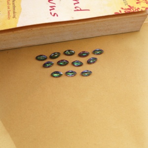 Cuarzo Místico Natural, Corte Marquesa 6x12mm, Color Arcoíris Iridiscente, Piedra Suelta Calibrada, Certificada por Terceros para Joyería - Product Image 4