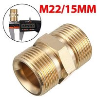 Raccord réducteur M22 mâle en laiton forgé pour tuyau de lavage à basse pression, compatible avec les rallonges de tuyaux de lavage automobile
