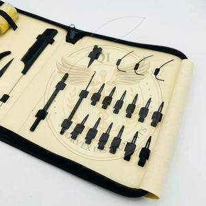 Professional Stainless Steel Virgin Human Hair <b>Extension</b> Beading Tool Kit with High Quality Plier <b>Beads</b> Sustainable - Product Image 2