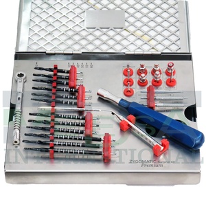 Kit de 26 Piezas de Brocas Quirúrgicas Zigomáticas Manuales, Juego de Brocas Dentales con Recubrimiento de Titanio, Accesorios para Implantes, Certificado CE - Product Image 1