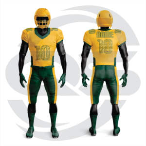 Uniforme de football américain personnalisable par sublimation, respirant, séchage rapide, manches courtes, grandes tailles, pour équipes nationales - Product Image 1