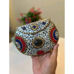 Pochette en métal antique de créateur pour femmes, décorations élégantes pour mariage - Product Image 6