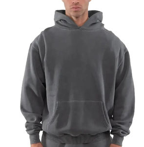Sweat à capuche OEM en coton pour homme, coupe décontractée, 100 % coton, pull chaud, vente en gros, impression personnalisée, broderie, sublimation - Product Image 2