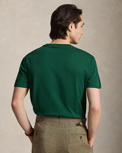 เสื้อยืดคอกลมแขนสั้นผ้าฝ้ายสีเขียวล้วนสำหรับผู้ชาย – เสื้อผ้าลำลองน้ำหนักเบา นุ่ม สวมใส่สบายสำหรับแฟชั่นในชีวิตประจำวัน - Product Image 3