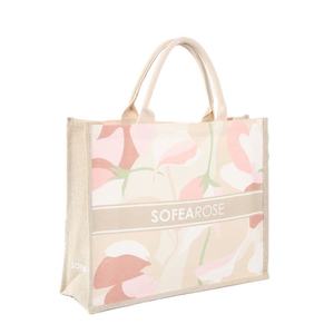 Bolsa de Yute Promocional Personalizada con Impresión, Bolsa Reutilizable Ecológica para Negocios - Product Image 1