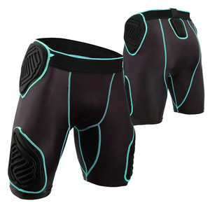 Shorts de sport pour hommes avec protection intégrée en Spandex, toutes saisons, équipement de football pour adultes - Product Image 4