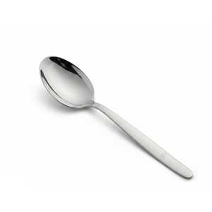 Minimalist Metal Dinner Spoon With Long Handle <b>Mirror</b> Polish Durable Design For Everyday Use - Product Image 1