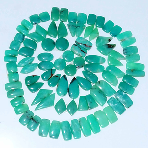Par de crisoprasa súper natural suelta, proveedor de la India, precio mayorista, alta calidad, cabujón semiprecioso para fabricación de joyas - Product Image 1