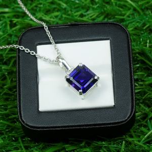 Pendentif en améthyste bicolore, pendentif en argent sterling 925, bijoux en pierres précieuses naturelles, cadeau pour femme, bijoux faits à la main, bijoux de luxe - Product Image 4