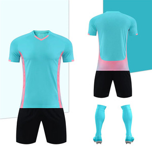 Custom Adult Football Jersey Set 100% Polyester Quick Dry Sublimation Soccer Uniform Short Sleeve Personalized Team Kits OEM Who - Product Image 4