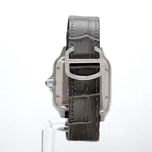 Reloj de Pulsera de Cuarzo de Lujo para Hombre con Diamantes de Moissanita Completamente Incrustados, Estilo Elegante y Moderno - Product Image 3