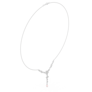 Joyería Fina para Mujer, Collar de Plata de Ley S925 Chapado en Oro con Colgante de Flor de Moissanita Clásica, Corte Brillante - Product Image 5