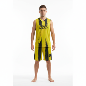 Uniforme de baloncesto para hombre, cómodo y popular, material transpirable y duradero, conjunto de camiseta y pantalones cortos de baloncesto para hombre. - Product Image 1