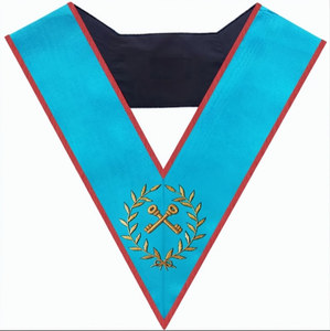 Collier de Trésorier - Officier - Régalia maçonnique AASR à vendre - Fabricant de régalia maçonniques - Product Image 3