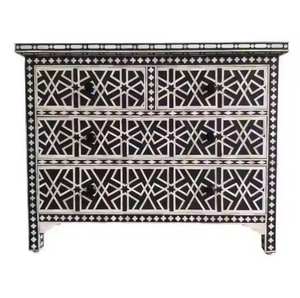 Mesa Consola de Alta Calidad Hecha a Mano con Incrustaciones de Hueso MULTI CRAFT Diseño Clásico Ecológico Tamaño Personalizable - Decoración de Hogar de Lujo - Product Image 5