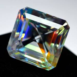 ZUBEDA GEMS JEWELLRY พลอยมิสติกโทแพซทรงเอเมอรัลด์หลากสี 2.00 กะรัต เปลี่ยนสีได้ สำหรับทำเครื่องประดับ ขายส่ง - Product Image 4
